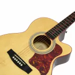 Kazuki, Airy, Electric, 39 "Red Rice neck, model KFW39ce, wood color + built -in strap machine + free guitar bag & pick