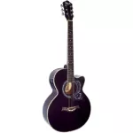 Kazuki 39 -inch electric guitar, concave neck, model KZ39ce, black + built -in cable location