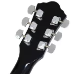 Kazuki 39 -inch electric guitar, concave neck, model KZ39ce, black + built -in cable location