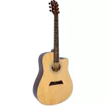 Kazuki กีตาร์โปร่ง 41 นิ้ว ไม้สปรูซ คอเว้า รุ่น KZ900C + แถมฟรีกระเป๋ากีตาร์ & ปิ๊กกีตาร์