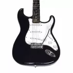PARAMOUNT Electric Guitar Stratocaster EGT100BK Black + Free Bag