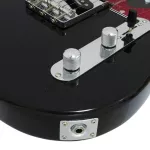 SQOE Electric guitar 22 Frete Setl300 Black + Free Bag & Jack & Picky Guitar