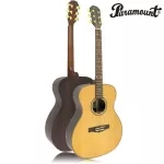 PARAMOUNT BOM407 40 inch guitar, OM shape, Top Sol, Cedar/Rose Wood ** The product has spots on the back or other areas **