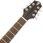 HUN 3SD, 41 -inch acoustic guitar, roof, topped, rosewood/sapol wood + use D'Addario ** Chromium knob with cover ** + SET 3