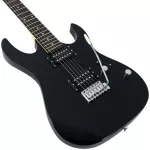 Proline PE800 Electric guitar Strat 22 Freat Black Black Black Handwood Hamk Double + Free Car Stocking