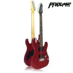 Proline PE800 กีตาร์ไฟฟ้า ทรง Strat 22 เฟร็ต Red ไม้เบสวู้ด คอเมเปิ้ล ปิ๊กอัพฮัมคู่ + แถมฟรีคันโยก