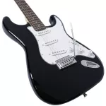 PARAMOUNT PE100 Electric guitar Strat 22 Freck Black, Pickle, Linkle, Coil + SET 1 ** Beginner electric guitar, bestseller **