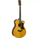 YAMAHA® AC5R, 40 -inch electric guitar, Concert Body Cutaway 20 Freck, Top Solid Sidaz Side and back of the rosewood
