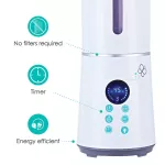 BBLUV - UMI Machine to increase moisture in the ultrasonic air And 4in1 Ultrasonic Humidifier/Air Purifier/Aroma Diffuser/Nightlight