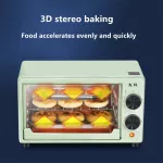 เตาอบไฟฟ้าขนาด 12 ลิตรในครัวเรือน เตาอบมัลติฟังก์ชั่นขนาดเล็ก อบอัตโนมัติ อบมันฝรั่งหวาน ทาร์ต พิซซ่า