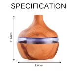 Home Wood Difr I Ls Portable Office Ultrasonic Mist Maer Air Humidifier Usb Car Difr Scent Air Machine