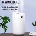 Serindia 3l Humidifier with moisture shows Electric Essential Oil Diffuser Aroma Diffuser Ultrasonic Humidifier.