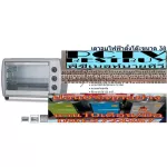 ELECTROLUXเตาอบเล็กแมนนวล38ลิตร2100วัตต์EOT38MXCตั้งอุณหภูมิการทำอาหารได้ถึง250องศาเซลเซียสตั้งเวลาทำอาหารได้สูงสุด120น.