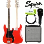 Fender® กีตาร์เบสไฟฟ้า Precision รุ่น Squier Affinity Precision Bass + อุปกรณ์กีตาร์ Fender ของแท้