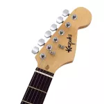 KAZUKI electric guitar, Strat 22 Freck, SSS, BKZ-ST01 + Free Jack & Guitar Picking Strap