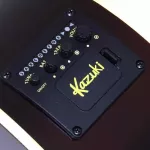 Kazuki Electric Guitar 39 "Concave neck has a built -in cable location, KZ39CE, Sunburrs + Free Guitar Bags & Picks.