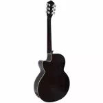 Kazuki Electric Guitar 39 "Concave neck has a built -in cable location, KZ39CE, wood color + free guitar bag & pick