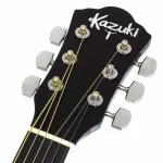 Kazuki Electric Guitar 39 "Concave neck has a built -in cable location, KZ39CE, wood color + free guitar bag & pick