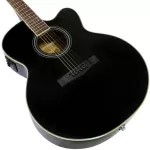 PARAMOUNT SQ-JLE BLACK 42-inch electric guitar, jumbo shape, concave neck, spruce/linden + airy amp