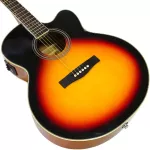 Paramount SQ-JLE สีไม้ กีตาร์โปร่งไฟฟ้า 42 นิ้ว ทรงจัมโบ้ คอเว้า ไม้สปรูซ/ลินเดน ปิ๊กอัพ 4 แบนด์ + แถมฟรีกระเป๋า ** ประกันศูนย์ 1 ปี **