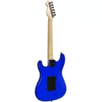 SQOE Electric guitar Strat 22 Fret Ham H-H Model SEST210 Blue Metallic + Free Car Rock & Bag & Jack Strap & Picky Guitar