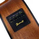 PARAMOUNT 38DJR-1 38-inch electric guitar, Taylor shape, has a built-in straps, Mahogany + free bags & pickpockets