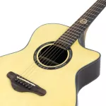 HUN 1SAE กีตาร์โปร่งไฟฟ้า 40 นิ้ว ทรง Concert ไม้ท็อปโซลิดสปรูซ/โรสวู้ด ** ปิ๊กอัพ Fishman PSY301 / ใช้สาย D'Addario **