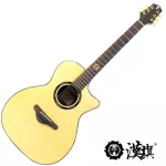 HUN 1SAE กีตาร์โปร่งไฟฟ้า 40 นิ้ว ทรง Concert ไม้ท็อปโซลิดสปรูซ/โรสวู้ด ** ปิ๊กอัพ Fishman PSY301 / ใช้สาย D'Addario **