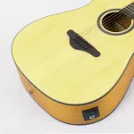 HUN 41E 41 -inch electric guitar, concave neck, spruce/Akatis EQ 5 bands with a built -in strap ** use D'Addario **