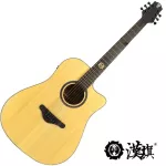 HUN 41E 41 -inch electric guitar, concave neck, spruce/Akatis EQ 5 bands with a built -in strap ** use D'Addario **