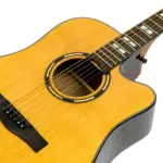 Paramount S450CE 41 -inch electric guitar, top solid, cedar, Fishman Isys + with a built -in strap + free bag 20 mm & kapo & pick