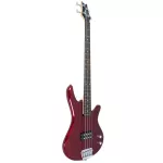 Proline PB100 Bass Guitar กีตาร์เบสไฟฟ้า 4 สาย 22 เฟร็ต แบบฮํมบัคกิ้ง Red Joy Color