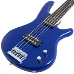 Proline PB105 Bass Guitar, 5 electric bass guitar 22 Freat Modern Jazz Blue Joy Color