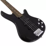 Proline PB200 PJ Bass Guitar, 4 Line 22 Active Precision Jazz Black