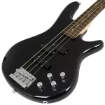 Proline PB200 PJ Bass Guitar, 4 Line 22 Active Precision Jazz Black