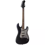 PARAMOUNT Electric guitar HSS STRAT Piccard, Aluminum Est-BKM + free guitar bags, JG5 & Pick ** Using D'Adario **