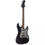 PARAMOUNT Electric guitar HSS STRAT Piccard, Aluminum Est-BKM + free guitar bags, JG5 & Pick ** Using D'Adario **