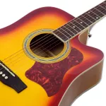 Kazuki KZ41C CHERRY SUNBUST, 41 inch acoustic guitar + free neck, free guitar bag & Kapo & Pick ** Beginners who provide the most specification **