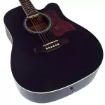 Kazuki Kz41C Black, 41 inch acoustic guitar + free neck, free guitar bag & Kapo & Pick ** new acoustic guitar that provides the most specification **