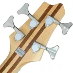 SQOE BS400 Active Bass, 4 Bass, 24 Frets, Active, Ash wood, 5 pieces of wooden neck, Hamkin ** 1 year insurance **