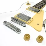 SQOE SELP100 White Electric Guitar Les Paul 22 Frets Mahogany Picky Humktop Coated ** Spanish Brand Sence 1883 /1 year Warrant **