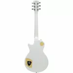 SQOE SELP100 White Electric Guitar Les Paul 22 Frets Mahogany Picky Humktop Coated ** Spanish Brand Sence 1883 /1 year Warrant **