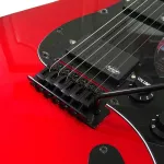 SQOE กีตาร์ไฟฟ้า ทรง Strat 22 เฟร็ต แบบฮัมคู่ H-H รุ่น SEST210 สีแดงเมทัลลิค + ฟรีคันโยก & กระเป๋า & สายแจ็ค & ปิ๊กกีตาร์