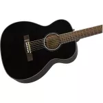 Fender® CT-60S Travel Guitar Black Guitar Guitar Virgin 38 inches, Top Slid Studs + Free, Strengthen Bags, Fender & Guitar Picks