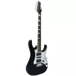 Proline PE1500 Electric guitar Strat 24 Freat Black Black, Blue, River, HSH ** Metal Card **