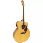 Clevan JC-20E 42-inch electric guitar, jumbo shape, spruce/mahogani, 4 band-tuner, nubone + free jack ** 1 year insurance center **