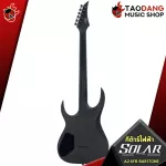 Solar A2.6FB Baritone electric guitar. The most stylish design of the black Metal, beautiful wood grain, free song - Red Turtle