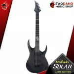 Solar A2.6FB Baritone electric guitar. The most stylish design of the black Metal, beautiful wood grain, free song - Red Turtle