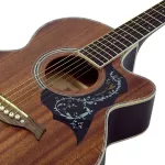 KAZUKI 39 -inch acoustic guitar, concave neck coated, model KZ39CSN + free, airy guitar bag & strap machine & pipe **