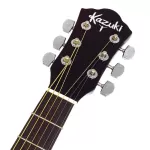 Kazuki 39 -inch acoustic guitar, concave neck, model KZ39C + free guitar bag & guitar wipes & guitar towels & at B